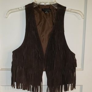 Fringe Style Suede Vest